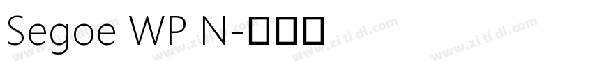 Segoe WP N字体转换